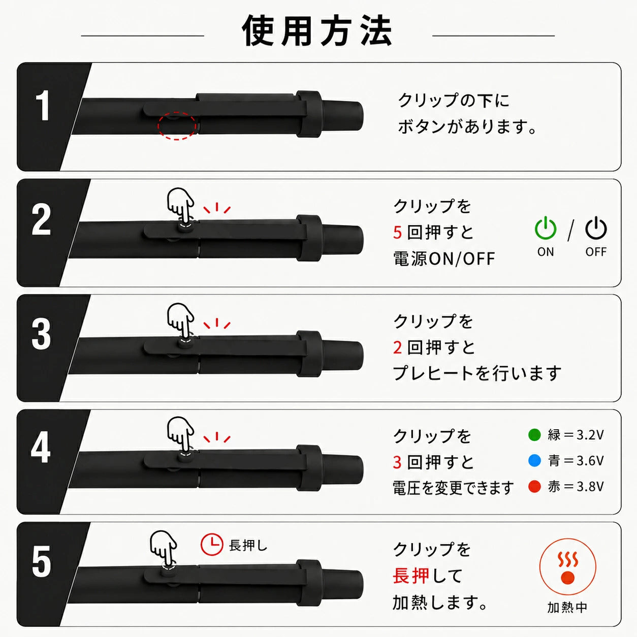 Folar ステレス510ペン型ヴェポライザー